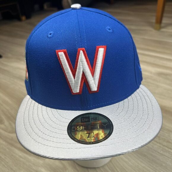 WASHINGTON SENATORS 1937 ALL-STAR GAME PATCH HAT 7 1/4 NEW ERA 59FIFTY JUICE BOX - Picture 2 of 16